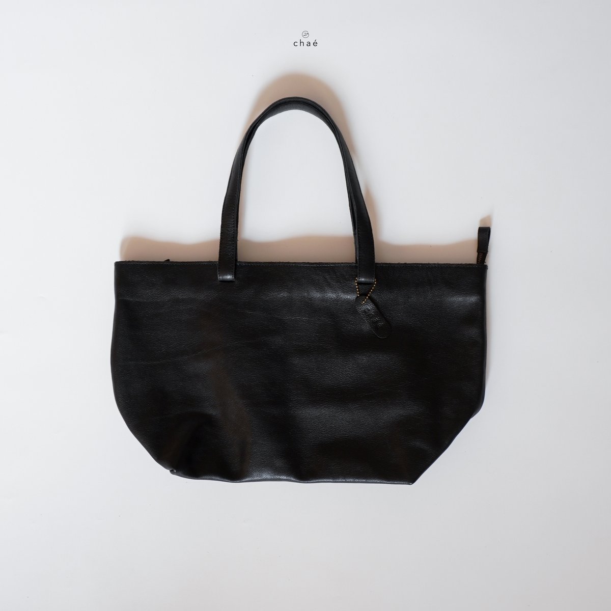 Noir Leather Tote Bag