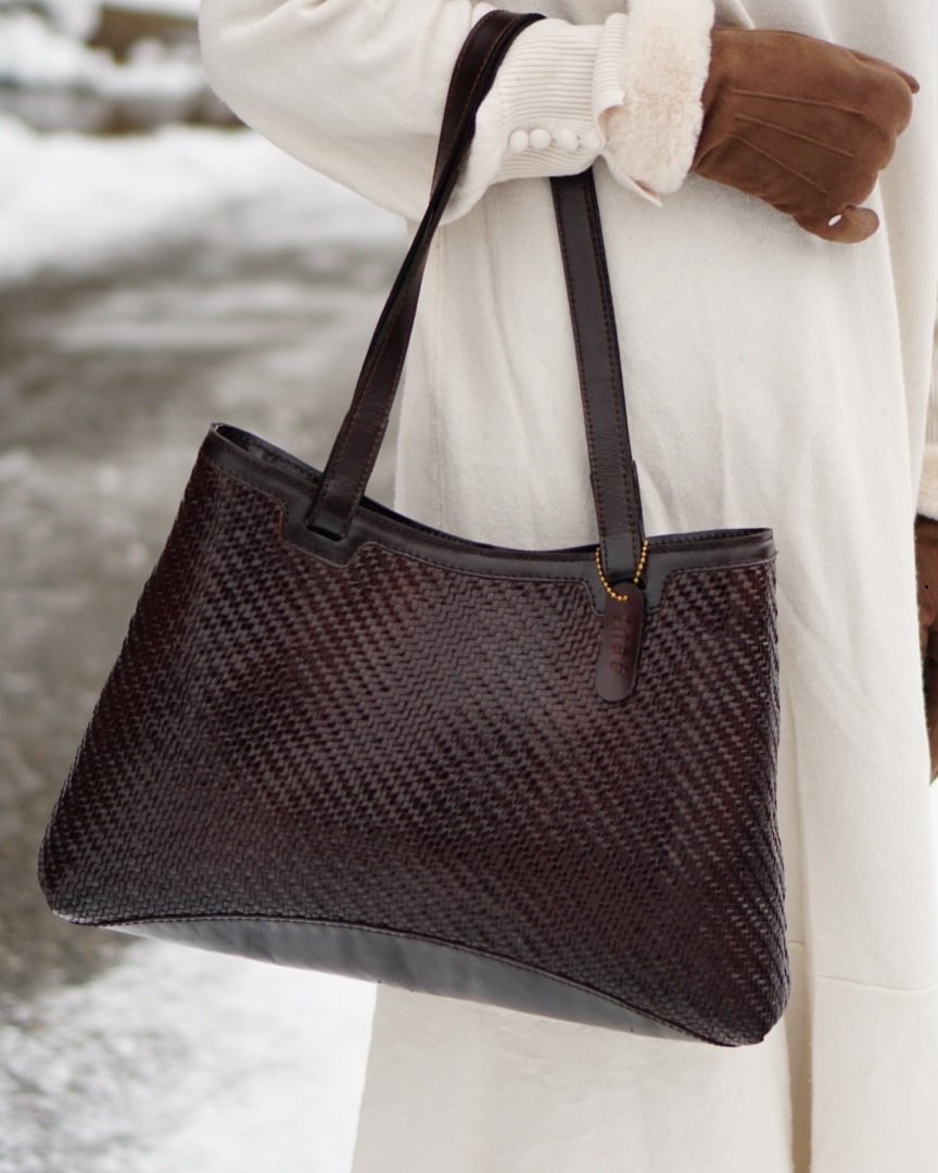 Tarra Woven Leather Tote